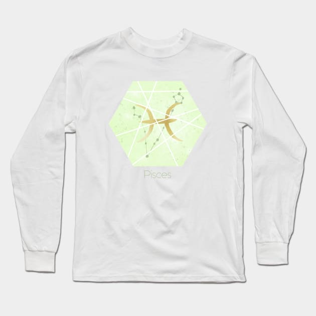 Pisces zodiac sign Long Sleeve T-Shirt by Home Cyn Home 